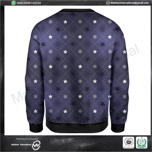 เสื้อวอร์มออกกำลังกายพิมพ์ลายซับลิเมชันสินค้ามาใหม่เสื้อเพาะกายที่คอสำหรับฤดูใบไม้ร่วง - Product Image 2