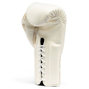 Fabrication de gants de boxe blancs sur mesure de haute qualité, fabriqués en cuir véritable, gants de boxe de compétition personnalisés - Product Image 3