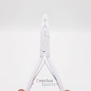 White Stainless Steel High Quality Hair Extension <b>Pliers</b> Tools Kit <b>Set</b> With Clips, Needle, Scissor and Tape in <b>plier</b> - Product Image 2