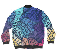 La última chaqueta de bombardero con cremallera para hombre, diseño de moda personalizable con características transpirables, impresión por sublimación al por mayor