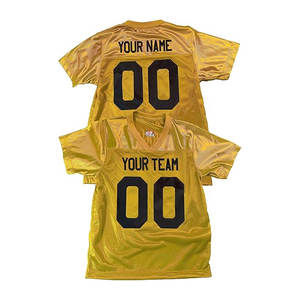 Camiseta de fútbol personalizada cosida/camisetas de fútbol de práctica impresas con número de nombre personalizado para hombres jóvenes con servicio OEM - Product Image 4