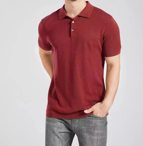 Venta al por mayor 100% algodón de los hombres para Polos de alta calidad de punto personalizado Casual Golf camiseta patrón sólido directo de fábrica - Product Image 4