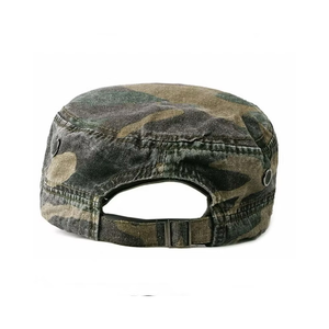 Unisex Camouflage Style <b>Flat</b> <b>Cap</b> Cotton Polyester Canvas 5-Panel Outdoor Casual Hat Spring <b>Summer</b> Fitted 56-58CM - Product Image 5