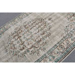 Tapis Turc Vintage Classique Beige Vert 6.2 X 9.5ft Large Zone Patchwork Laine avec Support en Latex pour Couloir ou Chambre - Product Image 5