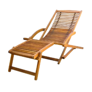 Chaises de plage pliantes en teck massif, idéales pour se détendre dans des espaces ouverts, pour restaurants ou villas. - Product Image 6