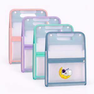 Organizer da Ufficio A4, Cartella Portadocumenti Pieghevole in Plastica con Indice, Custodia Portatile per Esami e Studio - Product Image 2