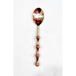Cuillère à couverts design en bambou pour la maison et la table Cuillère à thé en laiton massif pour l'hôtel et la cuisine à prix raisonnable - Product Image 1