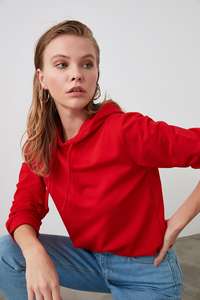 Sudadera OEM personalizada con logotipo bordado, sudadera de algodón con cuello redondo, sudadera extragrande para mujer, sudadera pesada - Product Image 2