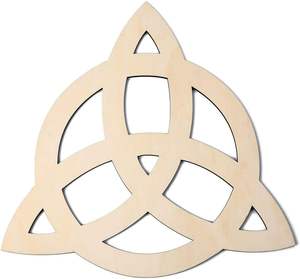 Art mural en nœud celtique, symbole sacré du triquetra, décoration intérieure, métal, bois, toile ou art imprimable - Product Image 4