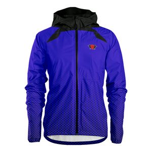 Veste coupe-vent de course à pied de haute qualité personnalisée, imperméable, respirante, coupe-vent, à capuche, fermeture éclair intégrale, légère - Product Image 4