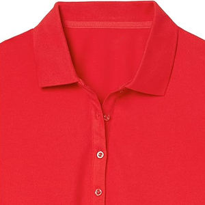 Camiseta Polo de poliéster para mujer de la mejor calidad duradera, informal, corta, tasa ajustable, estampado de logotipo, decoración, directo de fábrica, OEM - Product Image 4