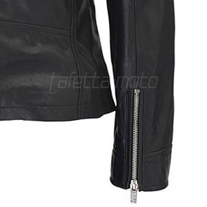 Veste en cuir de moto pour femmes à la mode en gros, veste en cuir de moto en PU pour femmes à la mode - Product Image 6
