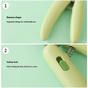 Pemangkas kuku kucing anjing mudah digunakan dengan pisau baja tahan karat tahan lama pemotong kuku kaki tajam dan berkelanjutan untuk menghindari garis darah - Product Image 5