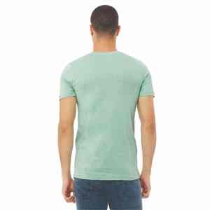 Camiseta de cuello redondo de algodón 100% de gran tamaño para hombre, 300gsm liso de tela de punto, personaje de estilo callejero de moda de alta calidad - Product Image 1
