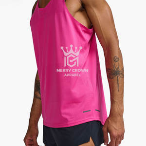 Camiseta sin mangas de talla grande para hombre, ropa informal holgada para gimnasio, tejido de punto transpirable, novedad de 2025 - Product Image 5