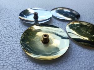 Conchos สกรูด้านหลังแบบกำหนดเองในขนาด3นิ้วทำในสีทองและสีเงินเหมาะสำหรับนักออกแบบเข็มขัด - Product Image 3