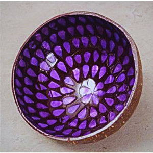 ชามเปลือกมะพร้าวลวดลายดอกไม้ งานฝีมือแบบกำหนดเองจากผู้ผลิตเวียดนาม เป็นมิตรกับสิ่งแวดล้อม สีสันตามสั่ง สำหรับตกแต่งบ้าน - Product Image 3