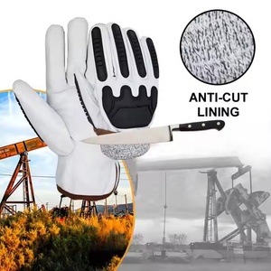 Men's Women's Heavy Duty Winter Work <b>Gloves</b> <b>Touchscreen</b> Technology Synthetic Leather Palm Cut Resistant Warm Hand Safety for - Product Image 2