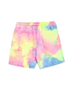 Pantalones cortos de entrenamiento Tie Dye logotipo personalizado Pantalones cortos de motociclista informales lavados Logotipo personalizado en pantalones cortos de hombre tie & dye - Product Image 1