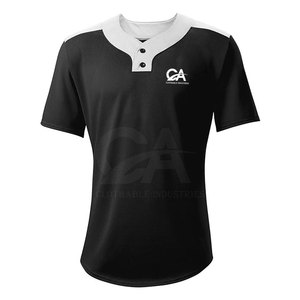 Jersey de botón personalizado de alta calidad Jersey de botón transpirable de secado rápido en Jersey de tamaño adulto personalizado - Product Image 1