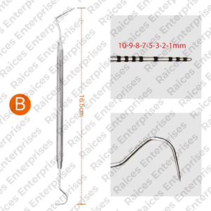 La mejor calidad superior Dental eliminación de dientes Shaping Scalers Venta al por mayor Dental Scaler Sondas de cuidado bucal dental de doble extremo - Product Image 2