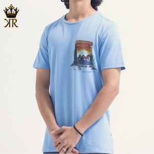 T-shirt Homme de Haute Qualité 2026 en Gros, 220 GSM, 100% Coton, Ourlet Arrondi, Prix Abordable - Product Image 2