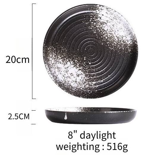 8" round Plate (daylight)