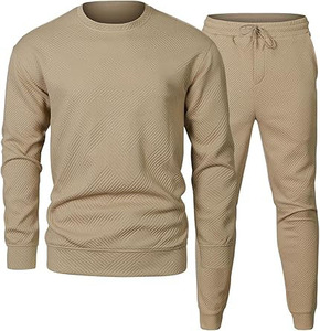 Survêtement personnalisé 100% coton respirant et respirant avec manches longues imprimé pantalon de survêtement pour l'entraînement d'hiver - Product Image 1