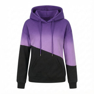 Sudaderas con Capucha para Mujer al por Mayor, Diseño de Bloques de Color, Estilo Informal Deportivo, Sudadera con Capucha de Algodón Suave con Logotipo Personalizado - Product Image 4