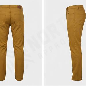 <b>Men's</b> Slim Fit Chinos Pants Casual Solid Color <b>Trousers</b> With Mid Waist Straight <b>Pattern</b> Premium Quality Customized Color New - Product Image 2