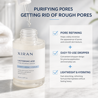 Sérum Visage Resserre Pores à l'Acide Lactobionique, Sérum Anti-Âge Hydratant à l'Acide Hyaluronique