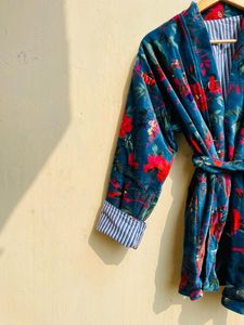 เสื้อคลุมกำมะหยี่ผ้าฝ้ายพิมพ์ลายป่าทำด้วยมือชุดคลุมและชุดคลุมสำหรับฤดูหนาวให้ความอบอุ่นเหมาะสำหรับเป็นของขวัญคริสต์มาส - Product Image 2