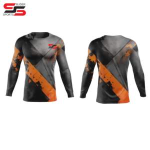 Logo personnalisé MMA Gear Rash Guard entièrement sublimation BJJ Martial Arts Wear personnalisé pour l'entraînement et la compétition Baselayer - Product Image 6