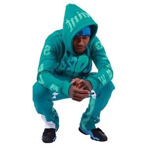 Survêtement personnalisé pour hommes, séchage rapide, respirant et confortable, survêtement à manches longues avec logo personnalisé pour hommes, matériel d'hiver en coton - Product Image 2