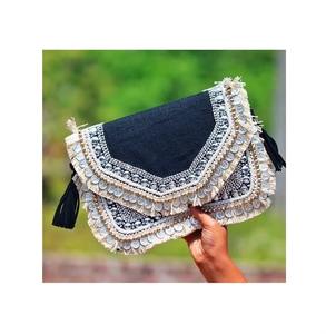 Sacs de pochette en jute de designer moderne, parfaits pour les femmes, fourre-tout en toile 100% sacs naturels, forme personnalisée, taille disponible en forme de rectangle - Product Image 5