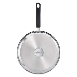 ลาโกสติน่า ปราติกากระทะสเตนเลสสตีลเคลือบสารกันติด ขนาด 26 ซม. โครเมียมขัดเงา สีดำ 010717040126 - Product Image 3