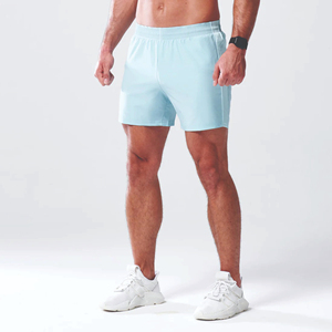 ความชื้นที่กําหนดเอง Wicking ระบายอากาศช่องสีฟ้า Lab 360 5 นิ้วกางเกงขาสั้นผลกระทบพร้อมเข็มขัดผูก - Product Image 4