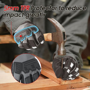 ถุงมือทำงานแบบเต็มรูปแบบสำหรับทุกเพศถุงมือทำงานช่างทำจากหนังที่มีคุณภาพสูงถุงมือทำงานแบบกลไกจับพิเศษ - Product Image 2