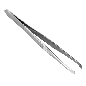1PC Eyebrow Tweezer Hair Flat Tip Puller Stainless Steel <b>Eye</b> Brow Clips Effective Eyelash Extension Removal Beauty Makeup Tool - Product Image 4
