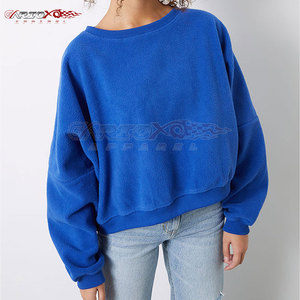 Sweat Sherpa pour femme avec manches surdimensionnées et pull épais en polaire Sherpa pour femme - Product Image 2