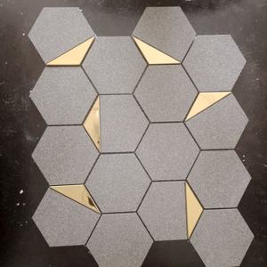 HomeStyleInspo 3 "Hexagone 73mm Porcelana USA Cuerpo completo Mosaico vitrificado Uso Elevadores de escalera Vestíbulo y paredes de recepción260 x 300mm - Product Image 1