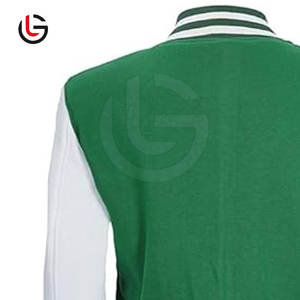 Haute qualité femmes décontracté recadrée Letterman veste en gros respirant tricoté coton laine doublure col montant utilisation en extérieur - Product Image 5