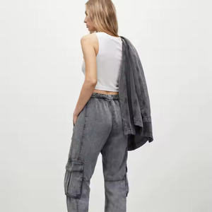 OEM Custom Factory Customized Women's Cargo <b>Pants</b> Casual Straight <b>Dance</b> Sweat <b>Pants</b> for Ladies - Product Image 3