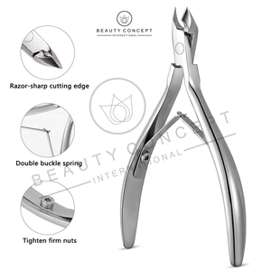 Stainless Steel Cuticle Nail Clipper with Wide Jaw Opening Durable Professional Eco-Friendly Design-Beauty Concept International - Product Image 4