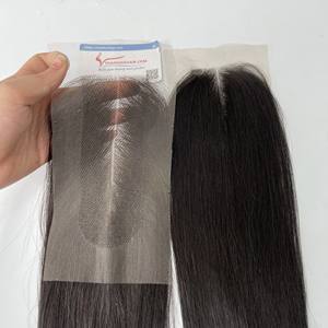 Wholesale 100% Human Hair Extensions Straight Natural Wave High Quality Lace Closure Raw Hair with No Shedding or <b>Tangles</b> HD - Product Image 1