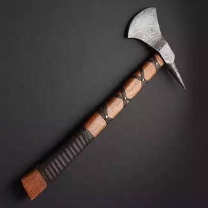 Hoja forjada de grado industrial Tomahawk Axe Sharp Edge Exportador Pakistán Hecho a mano al aire libre Diseño personalizado Premium Steel Axe - Product Image 2