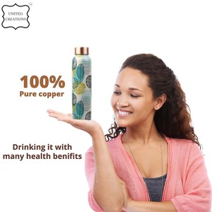 Botella de cobre impresa de la mejor calidad, característica de bebida directa hecha a mano, botella de cobre impresa de último diseño - Product Image 6