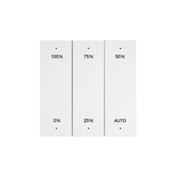 Sistema de Iluminación Inalámbrico Inteligente Zigbee 3.0 con Control Remoto, Interruptor de Pared Inteligente de 3 Canales y 6 Teclas, Regulador de Intensidad AC