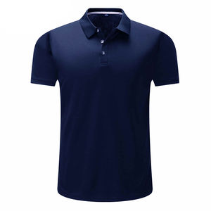 Polo de algodón elástico 100% con logotipo bordado personalizado, Polo de ajuste regular con tapeta de botones ocultos, polos de talla grande para hombre - Product Image 5