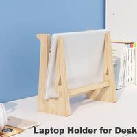 Support d'ordinateur portable pour bureau Support d'ordinateur portable en bois Support MacBook ergonomique en bois Support pour ordinateur portable en bois Compatible avec MacBook/Dell